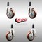 Service Caster 4 Inch 316SS Maroon Poly Swivel 1-1/8 Inch Expanding Stem Caster Brake SCC, 2PK SS316EX20S414-PPUB-MRN-2-TLB-2-118 - alternate 4